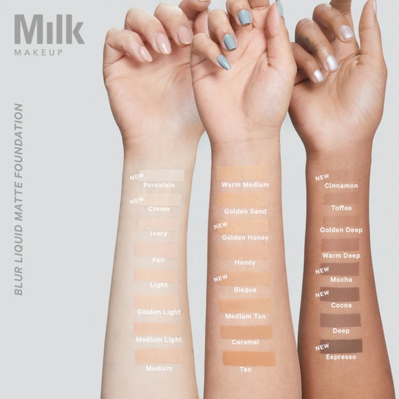 Milk Makeup Blur Liquid Matte Foundation in Deep (deep with neutral undertones) - Picture 2 of 5